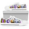 Women's Low Top Canvas Shoes For Beagle Lovers