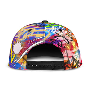 Abstract Graffiti Snapback Cap, abstract graffiti hat