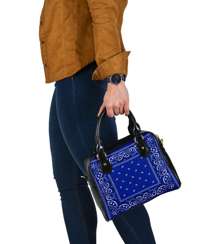 Crip Blue Shoulder Handbag