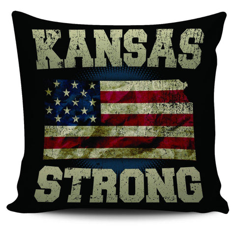 Image of Kansas Strong 18" Pillow Cover - Spicy Prints