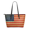 USA Flag Leather Tote Bag - Spicy Prints