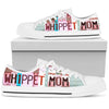 Whippet Mom Print Low Top Canvas Shoes For Women- Limited Edition