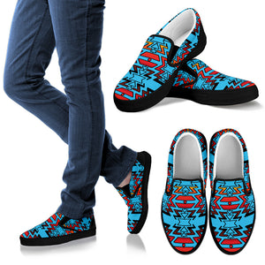 Turquoise Fire and Turquoises Men's Sopo Slip ons