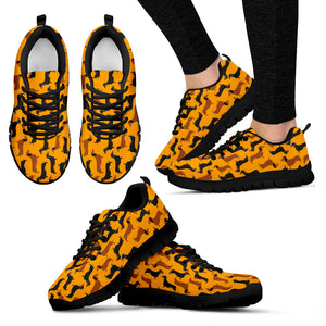 Dachshund Yellow Sneakers