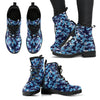 Blue Camouflage Womens Boots