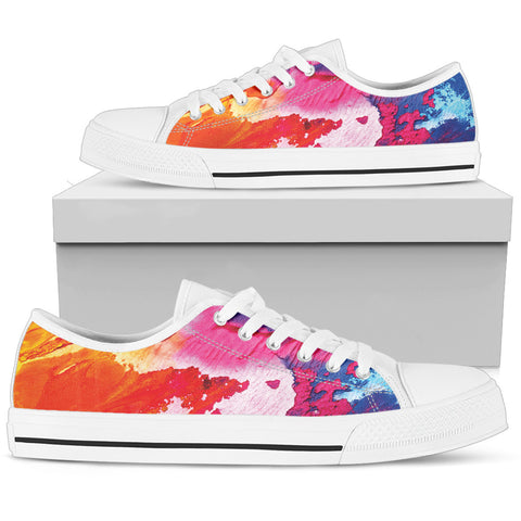 Abstract Oil Paintings P2 - Women's Low Top Shoes