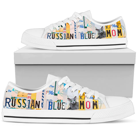 Women's Low Top Canvas Shoes For Russian Blue Mom