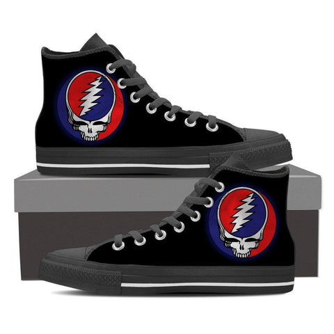 Image of Steal Your Face Canvas Print Women's High Top - Spicy Prints