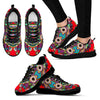 Red Oriental Design Women's Sneakers