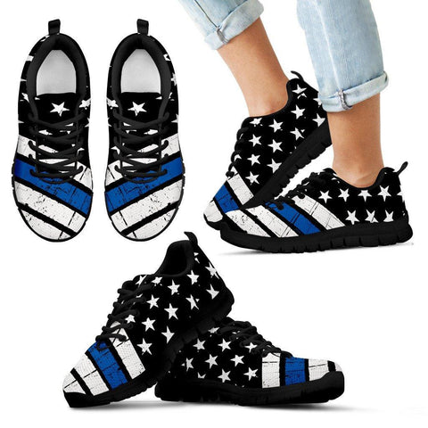 Image of Thin Blue Line Sneakers EXP - Spicy Prints