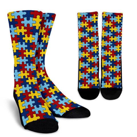 Image of Autism Awareness Socks - Spicy Prints