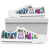 Women's Low Top Canvas Shoes For Siberian Husky Mom
