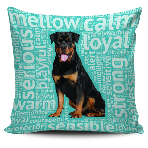 Image of Rottweiler 18" Pillow Cover - Spicy Prints