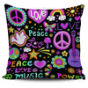Peace Love Music Pillow Case - Spicy Prints