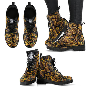 Golden Pineal Gland - Women's Leather Boots