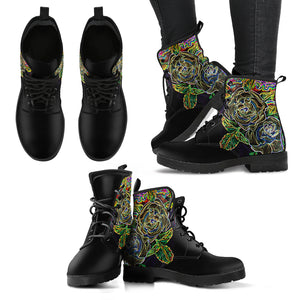 Electric Roses - Women's Leather Boots