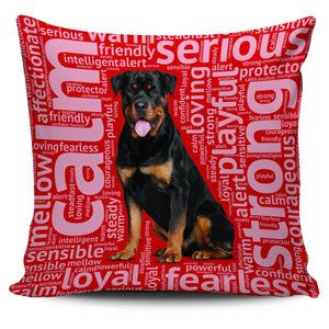 Rottweiler 18" Pillow Cover - Spicy Prints