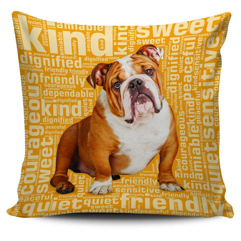 Bulldog 18" Pillow Cover - Spicy Prints