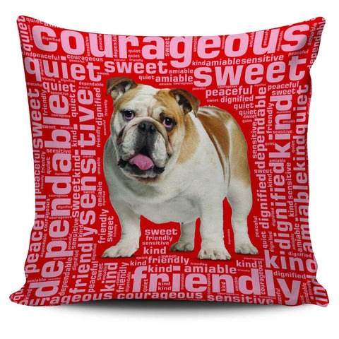Image of Bulldog 18" Pillow Cover - Spicy Prints