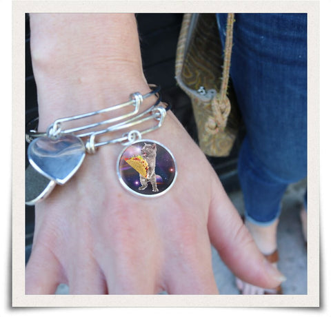 Taco Space Cat Collectible Bangle - Spicy Prints