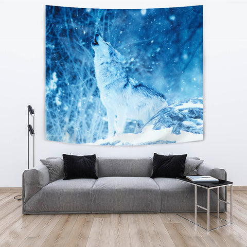 Image of TAPESTRY WOLF IN WINTER