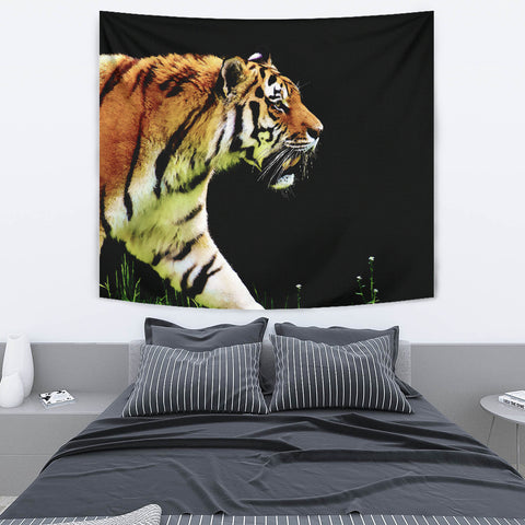 Watercolor Tiger Tapestry