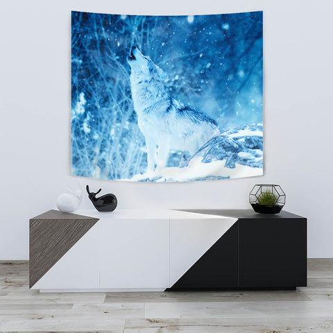 Image of TAPESTRY WOLF IN WINTER