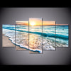 Good Morning Ocean View 5-Piece Wall Art Canvas - Spicy Prints
