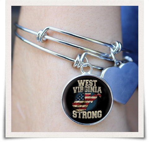 Image of West Virginia Strong Bangle - Spicy Prints