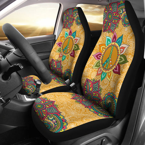 Image of Peace Mandala Car Seat Covers