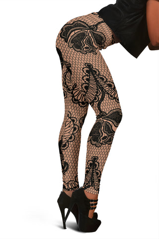 Image of Black Lace Leggings