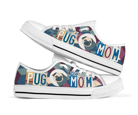 Image of Pug Mom Low Top Shoes