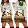 Wild Hearts Can't Be Broken Hoodie Dress for Horse Lovers