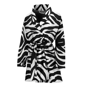 Zebra Print Womens Bath Robe