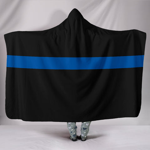 Image of Thin Blue Line Hooded Blanket