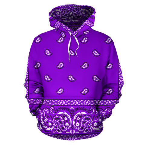 Image of Purple Bandana Style Hoodie - New Style
