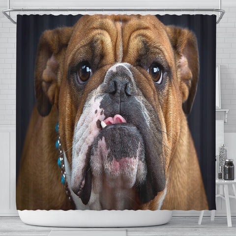 Image of Bulldog Lovers Shower Curtain