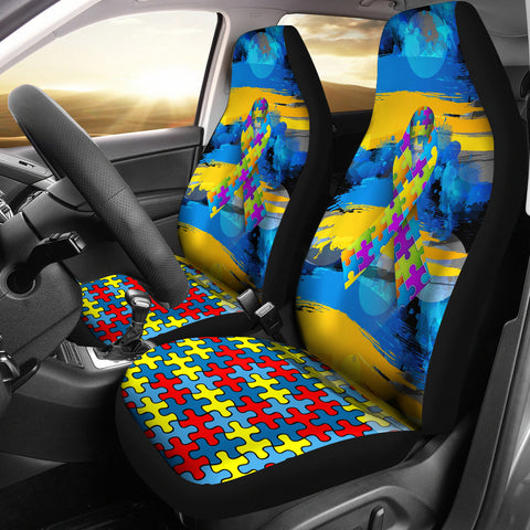 Image of Autism Awareness Car Seat Covers