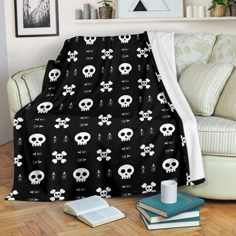 Image of Skulls and Potion Blanket