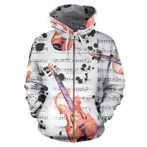 Guitar Lovers All Over Hoodie