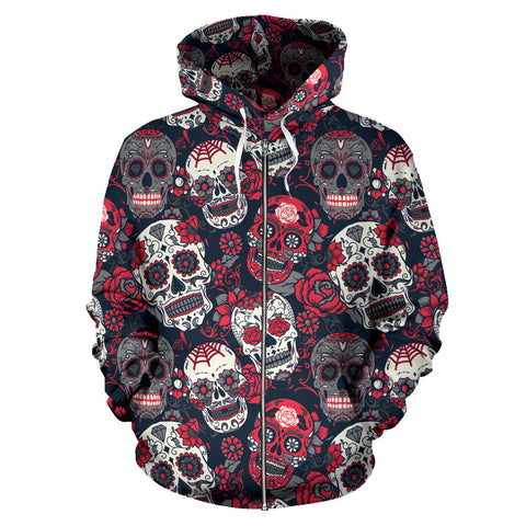Image of Skull Lovers All Over Hoodie