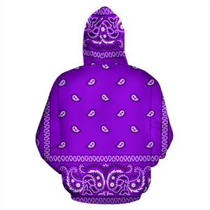 Purple Bandana Style Hoodie - New Style