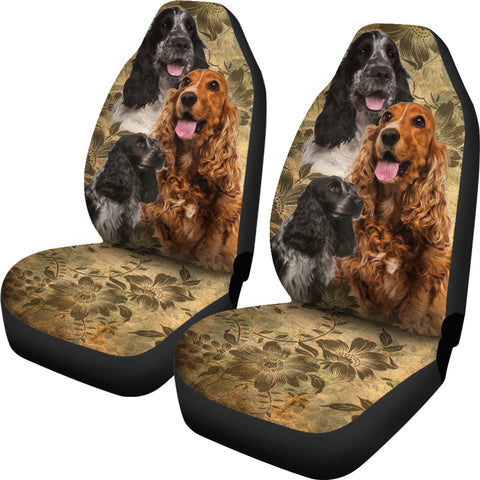 Image of English Cocker Spaniel Car Seat Covers (Set of 2)