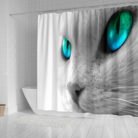 Image of Cat Eyes Shower Curtain