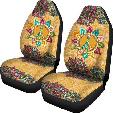 Image of Peace Mandala Car Seat Covers