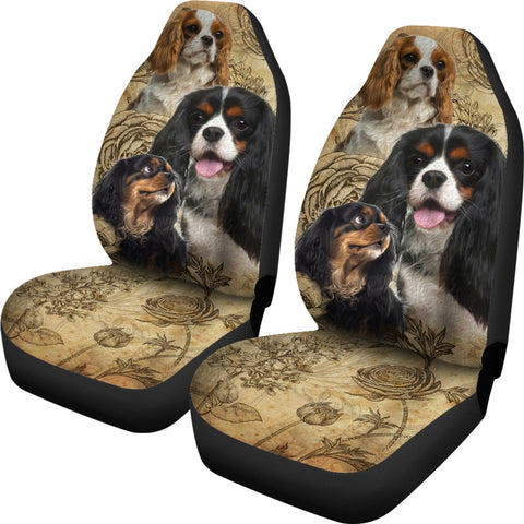 Image of Cavalier King Charles Spaniel Car Seat Covers (Set of 2)