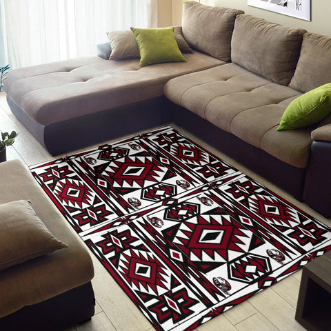 Image of Native Stylish Area Rug Great for any Room Black (red)