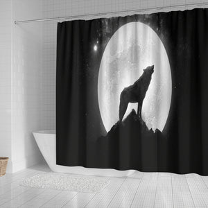Wolf Howling Shower Curtain