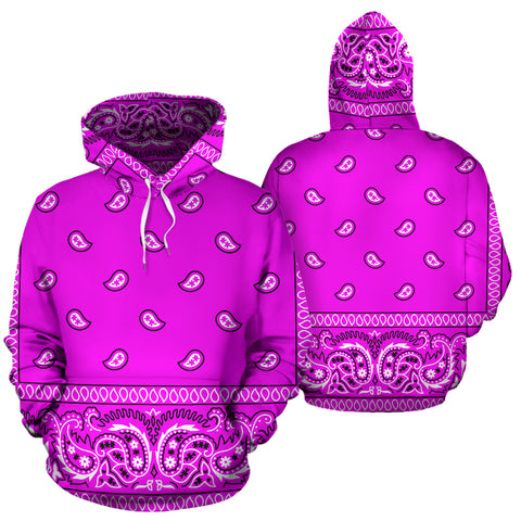 Image of Hot Pink Bandana Style Hoodie - New Style