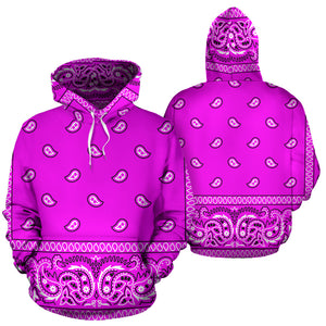 Hot Pink Bandana Style Hoodie - New Style